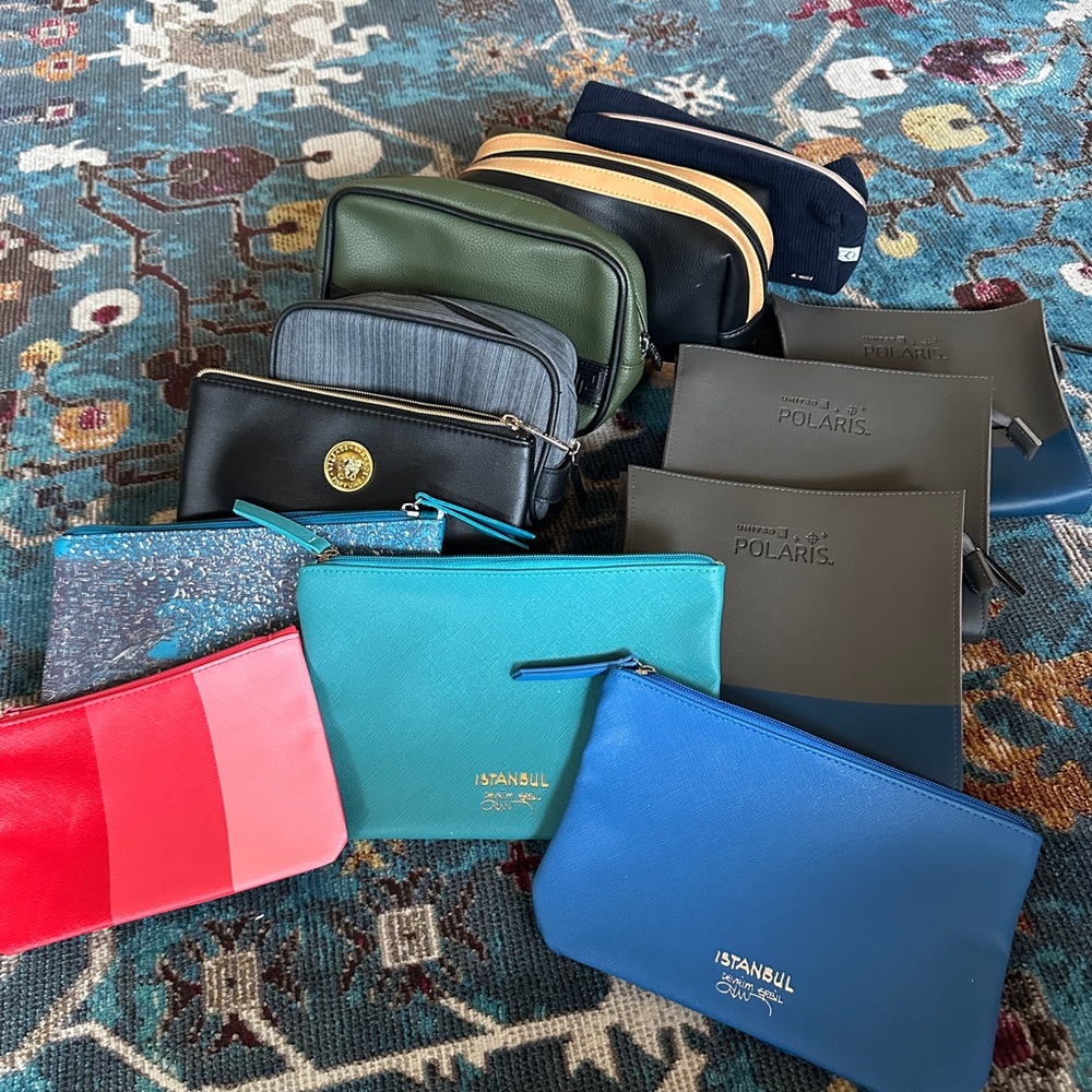 Colorful Travel Pouches Set